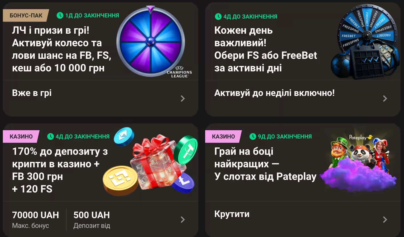 Бонуси Parik24